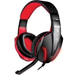 TECHMADE CUFFIE GAMING MULTIMEDIALI ROSSE