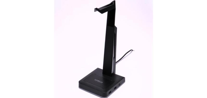 SPYCO - STAND PER CUFFIE GAMING RGB CON 2 PORTE USB