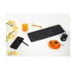 LINK - KIT TASTIERA ITALIANA 108 TASTI E MOUSE OTTICO CON CAVO USB
