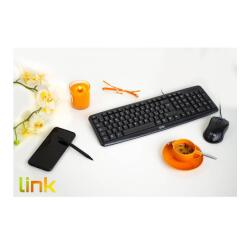 LINK - KIT TASTIERA ITALIANA 108 TASTI E MOUSE OTTICO CON CAVO USB