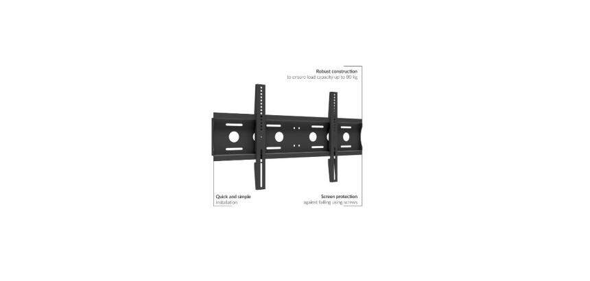 Staffa da muro per video 50-86" fino a 80 kg VESA 800X400