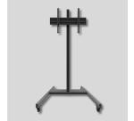 Supporto video con ruote per video 42"-75" fio a 70 kg