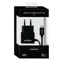 Tecnoware - Cavo Micro-USB 2.1 Gommato - Nero