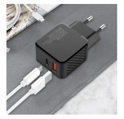 CARICATORE DA MURO 20W USB-C/A PD