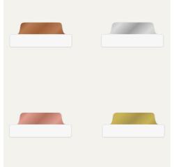 Indici segna pagina adesivi 63 5x25 4mm  24 indici  4 fantasie metalliche
