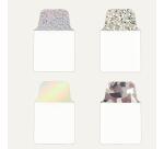 Indici segna pagina adesivi 25 4x38 1mm  32 indici  4 fantasie olografiche