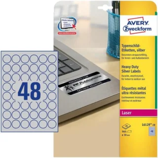Etichette adesive per CD A461 - permanenti - diametro CD 114,5 mm - foro 41  mm - 2 et/fg - 100 fogli A4 - bianco coprente - Markin su