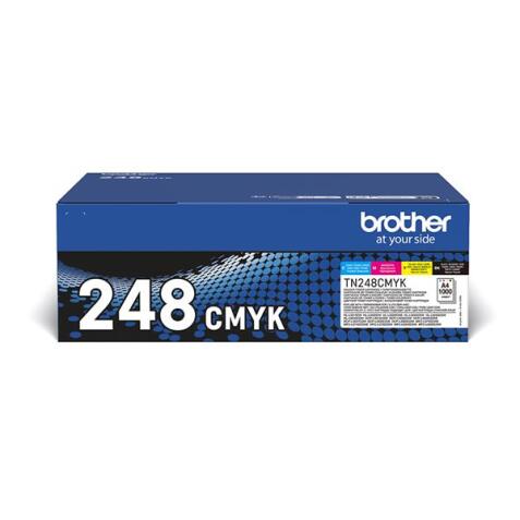 TONER VALUE PACK: 1 TONER CIANO MAGENTA CIANO NERO DA 1000 PAGINE     COMPATIBILE CON  MFC-L3760/8340/8230/8240