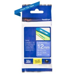 NASTRO TIPO TZ 12MM BIANCO/BLU 8 METRI