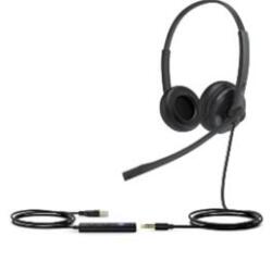 UH34 Auricular biaural con cable USB tipo C + Jack 3,5mm