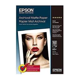 GB_Epson Archival Matte Paper, DIN A3+, 192 g/m², 50 hojas papel para impresora de inyección de tinta