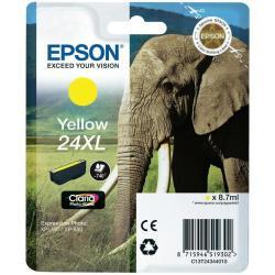 INCHIOSTRI CLARIA  PHOTO HD  24XL  ELEFANTE  CONFEZIONE SINGOLA  1 X  8 7 ML GIALLO  RF AM