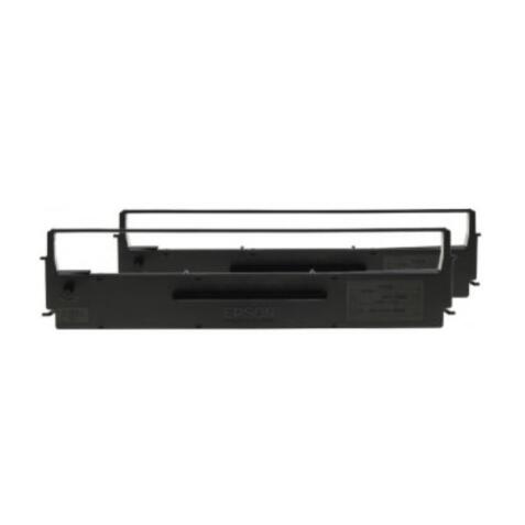 SIDM BLACK RIBBON CARTRIDGE FOR LX-350/300+/300+II, DUALPACK          (C13S015647)