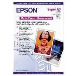 Gb_epson matte paper heavy weight, din a3+, 167 g/m², 50 hojas papel para impresora de inyección de tinta