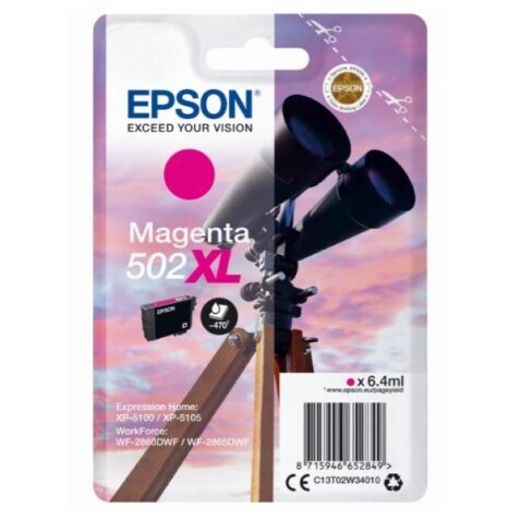 SINGLEPACK MAGENTA 502XL INK  6 4ML