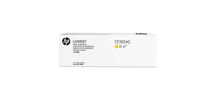 HP 827A YELLOW CONTRACT LASERJET TONER CARTRIDGE (CF302AC)