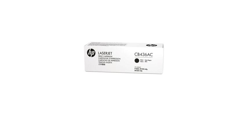 HP LaserJet CB436A Black Print Cartridge with Smart Printing Technology