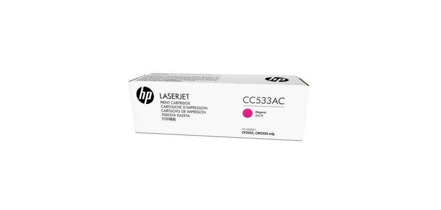 HP Color LaserJet CC533A Magenta Print Cartridge with ColorSphere Toner