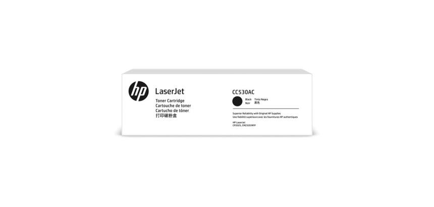 HP Color LaserJet CC530A Black Print Cartridge with ColorSphere Toner