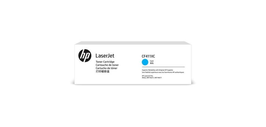 HP Contractual High Yield Cyan Original LaserJet Toner Cartridge (CF411XC)