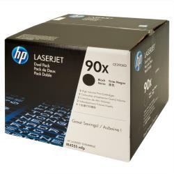 HP 90X 2-pack High Yield Black Original LaserJet Toner Cartridges