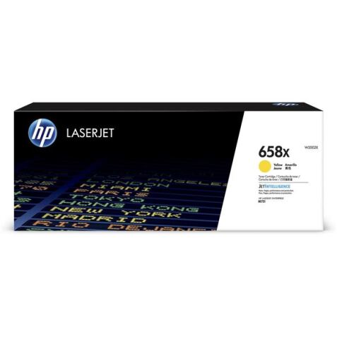 HP 658X Yellow LaserJet Toner Cartridge