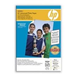 Carta fotografica HP Advanced Photo Paper, lucida, 250 g/m², 10 x 15 cm senza bordi, 100 fogli