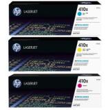 HP 410X 3-pack High Yield Cyan/Magenta/Yellow Original LaserJet Toner Cartridges (CF252XM)