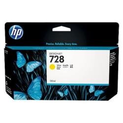 HP 728 130-ml Yellow DesignJet Ink Cartridge