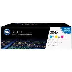 HP 304A CYM Tri-Pack LaserJet Toner Cartridge