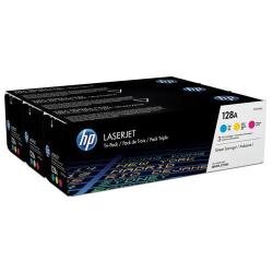 HP 128A CYM Tri-Pack LaserJet Toner Cartridge