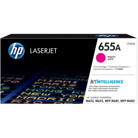 HP 655A Magenta Original LaserJet Toner Cartridge (CF453A)