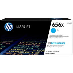 HP 656X High Yield Cyan Original LaserJet Toner Cartridge (CF461X)