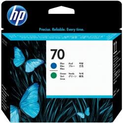 Testina di stampa HP 70, azzurro e verde