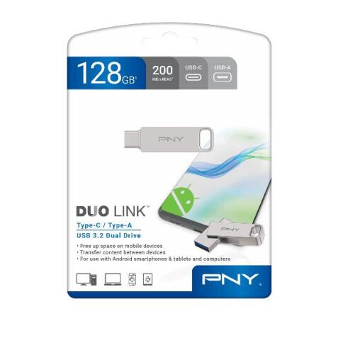 DUO LINK USB 3.2 Type-C Dual Flash Drive 128GB