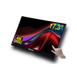VERBATIM PMT-17-4K PORTABLE TOUCHSCREEN MONITOR 17.3  4K METAL HOUSING