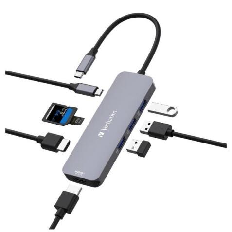 DOCKING STATION USB C MULTIPORT HUB 8 IN 1 HDMI 8K PD 85W