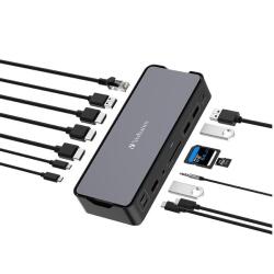 Docking Station USB C PRO 15 IN 1 HDMI 8K PD 80W