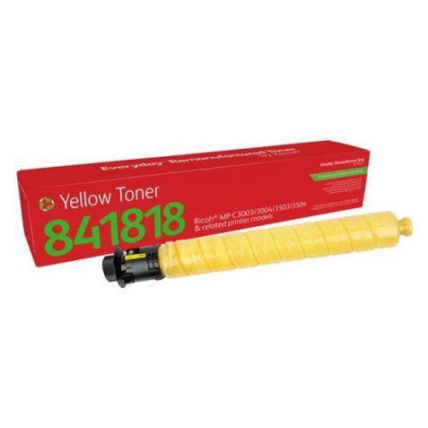 Everyday Remanufactured Toner Yellow replaces Ricoh 841818