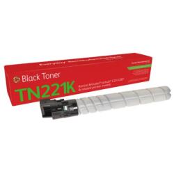 Everyday Remanufactured Toner replaces Konica Minolta TN221K Black (A8K3130)