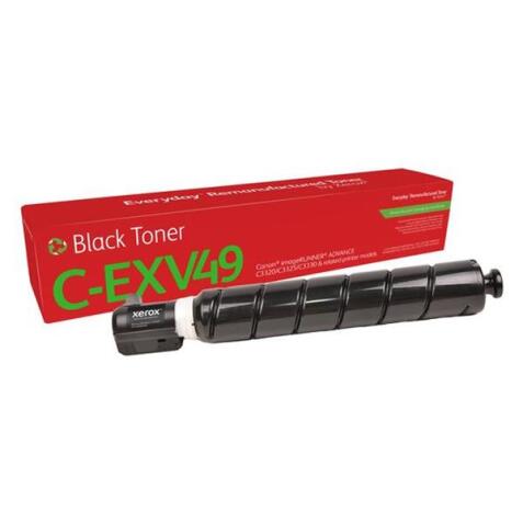 Everyday Remanufactured Toner replaces Canon C-EXV49 black (8524B002)