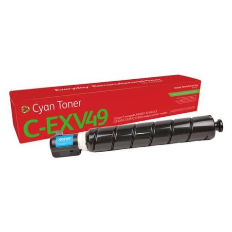 Everyday Remanufactured Toner replaces Canon C-EXV49 Cyan (8525B002)