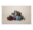 Wax Ribbon, 110mmx300m, 2300; European Wax, 25mm core, with notches for GT800 printer, 12/box
