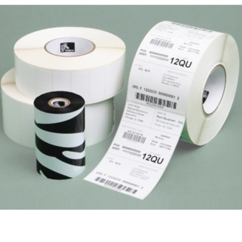 KIT COMPOSTO DA 3 NASTRI TRASFERIMENTO TERMICO IN CERA/RESINA MOD.3200 X STAMP.DESKTOP4 D.84MMX74MT 3 ROTOLI DA 1760 ETICHETTE CARTA 75X35MM