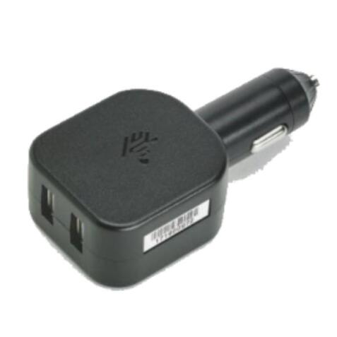 CARICABATTERIE DA AUTO CON 2 PORTE USB PER STAMPANTI E TERMINALI ZEBRA