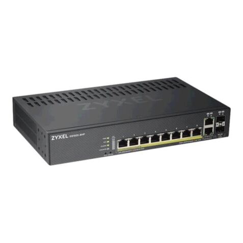 EBULAFLEX SWITCH WEB MANAGED 8 PORTE GIGABIT POE (EROGAZIONE POE FINO A 130W) + 2 PORTE DUAL GIGABIT