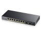 GS1100-10HP - SWITCH UNMANAGED  10PORTE GIGABIT POE (EROGAZIONE POE   FINO A 120W) +2 PORTE SFP GIGABIT  DESIGN SENZA VENTOLE  DESKTOP