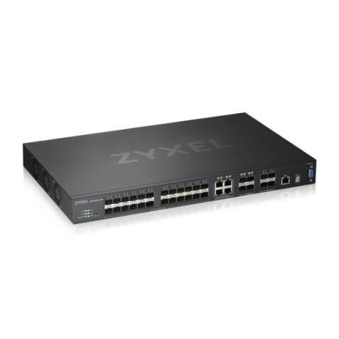 XGS4600-32 - SWITCH MANAGED L3  24 PORTE GIGABIT SFP   4 PORTE       GIGABIT DUAL   4 PORTE 10GIGA SFP - STACK FISICO 10GBE  ALIMENTAZIONE
