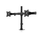 Braccio doppio monitor crossbar Focus - Nero