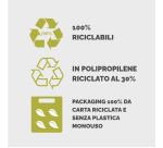Scatola progetto Holos D8 azzurro in plastica riciclata